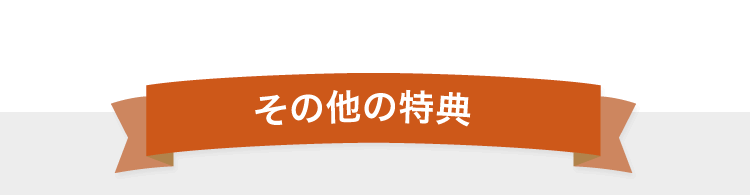 その他の特典